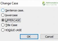 Uppercase Adalah Menu Untuk